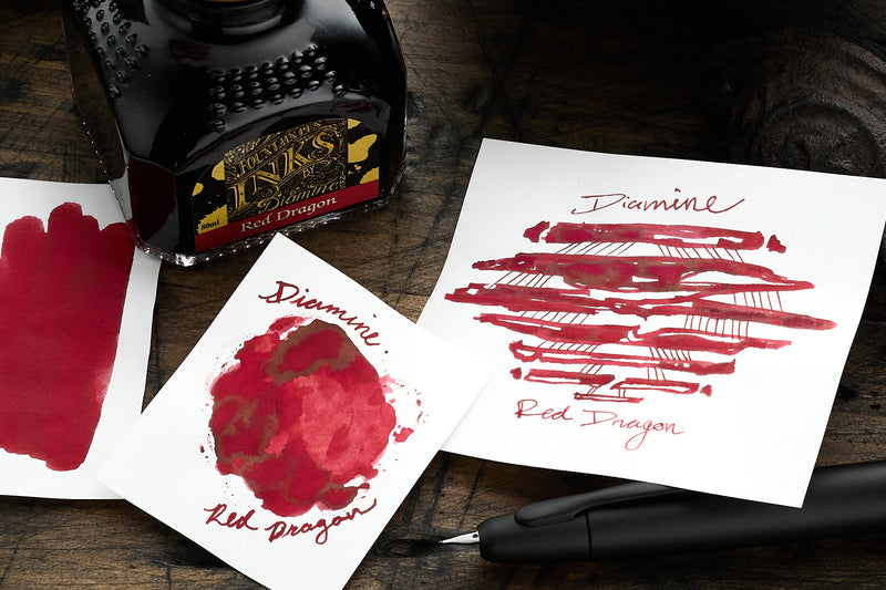 Diamine Red Dragon: Ink Review