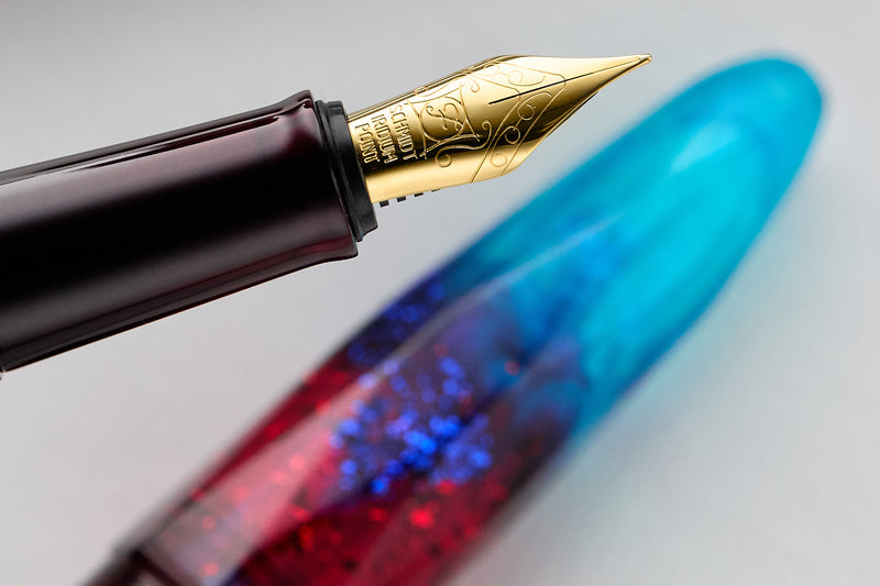 BENU Briolette Fountain Pen - Fiery Azure