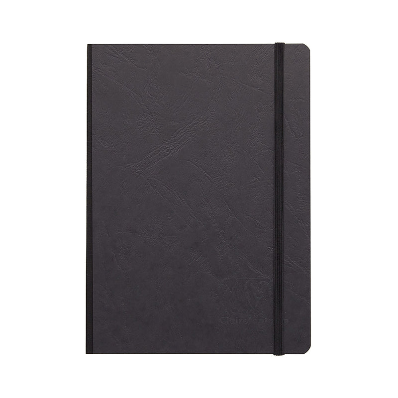 Clairefontaine Basic Clothbound A5 Notebook - Black, Lined