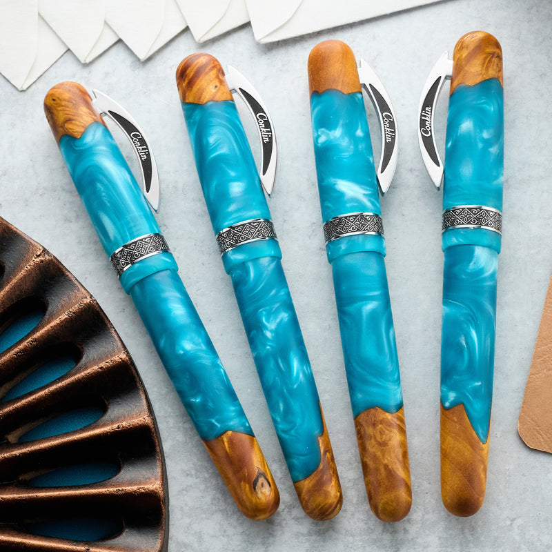 Conklin 1898 Fountain Pen - Spectra Fusion Blue (Limited Edition)