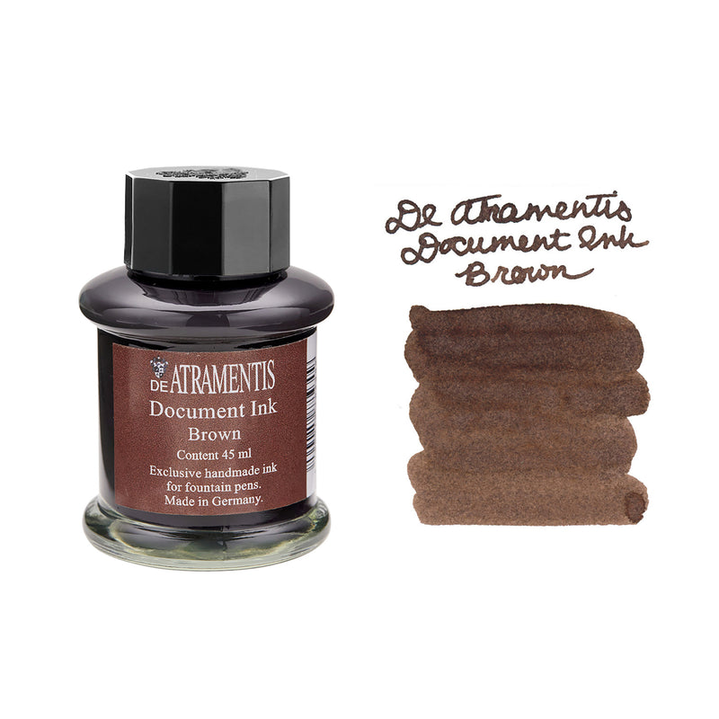 De Atramentis Document Ink Brown - 45ml Bottled Ink