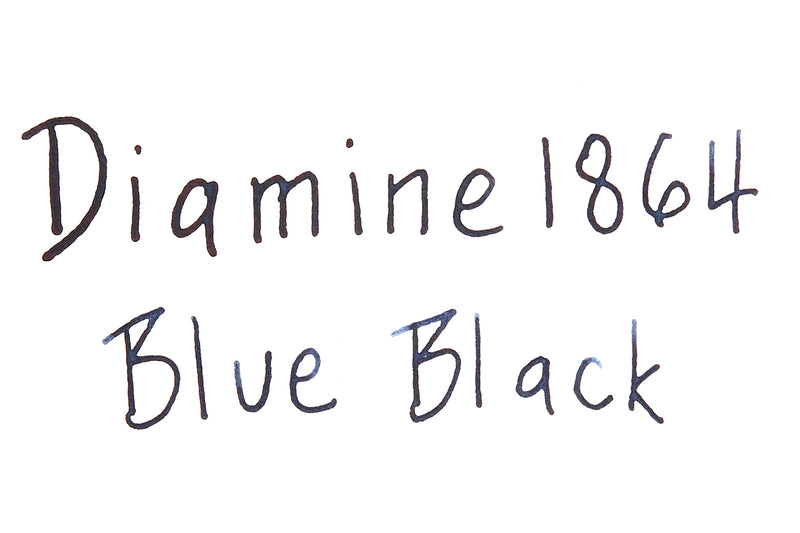 Diamine 1864 Blue Black - Ink Sample