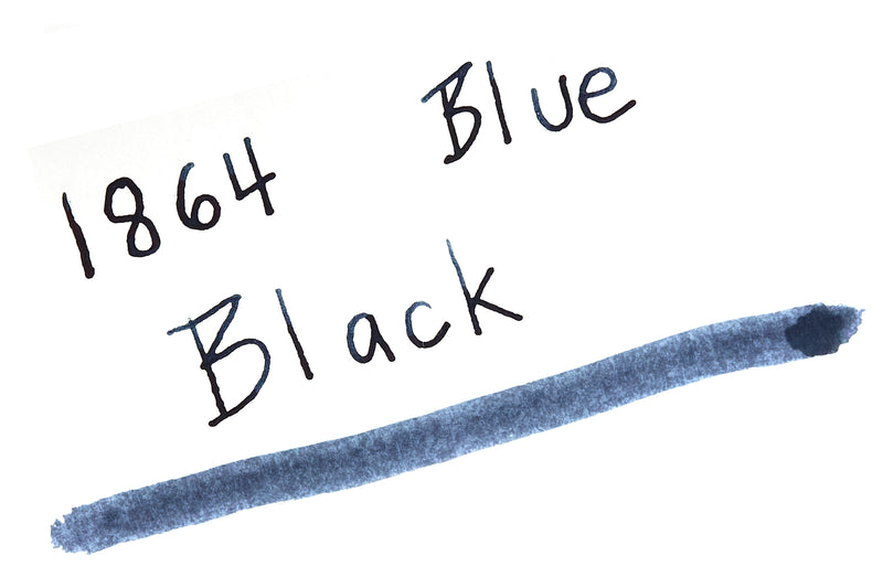 Diamine 1864 Blue Black - Ink Sample