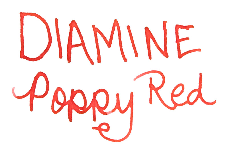 Diamine Poppy Red - Ink Sample