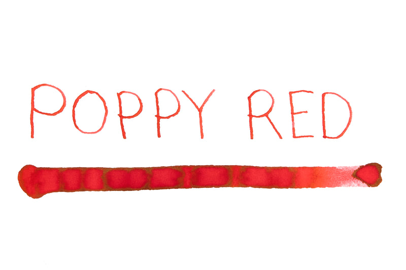 Diamine Poppy Red - Ink Sample