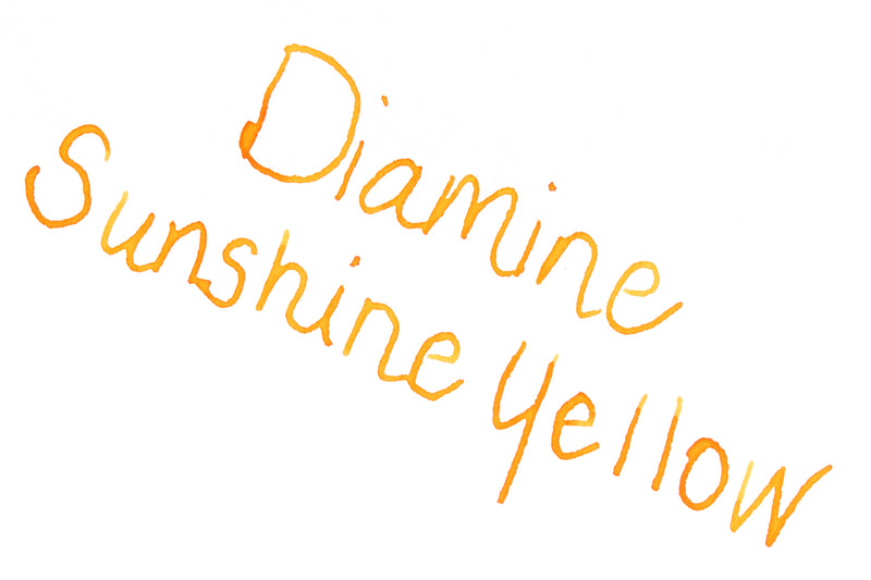 Diamine Sunshine Yellow - Ink Sample
