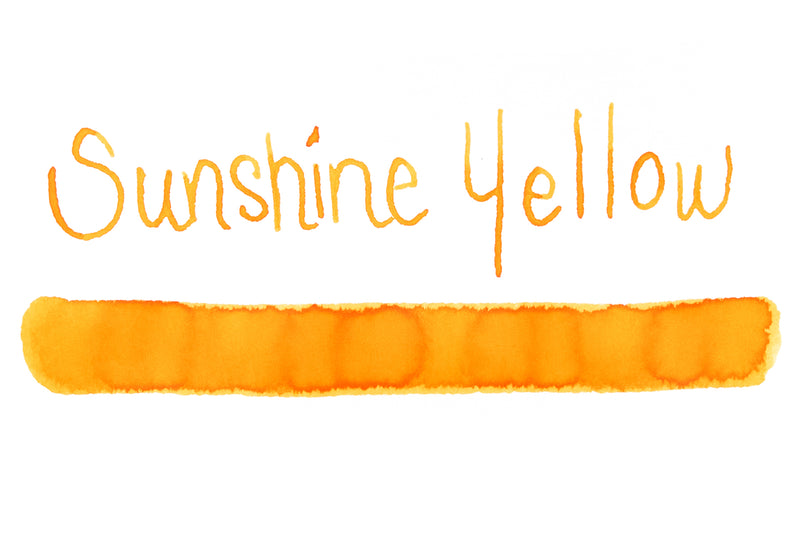 Diamine Sunshine Yellow - Ink Sample