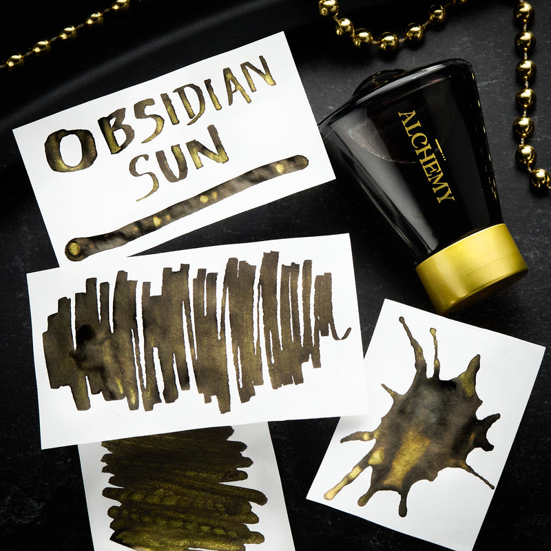 Endless Alchemy Obsidian Sun - Ink Sample