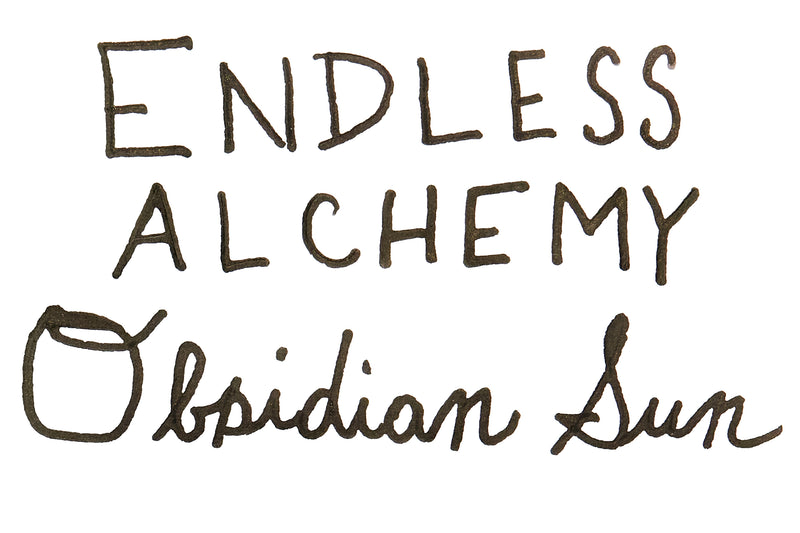Endless Alchemy Obsidian Sun - Ink Sample