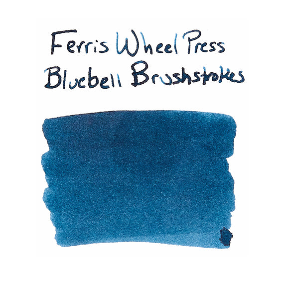 Ferris Wheel Press Bluebell Brushstrokes fountain pen ink
