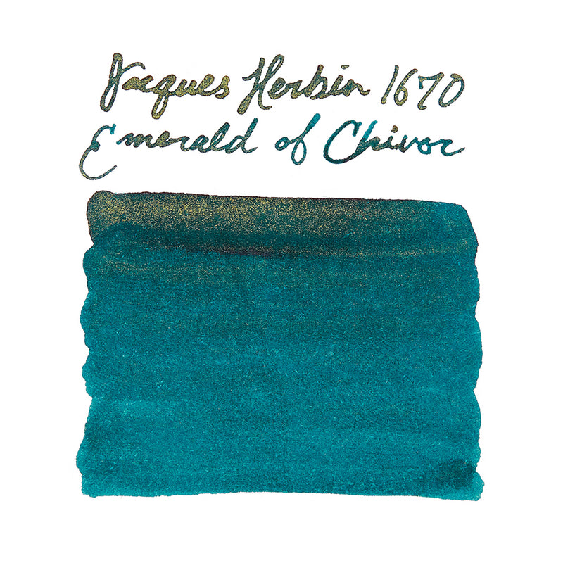 Jacques Herbin 1670 Emerald of Chivor - Ink Sample