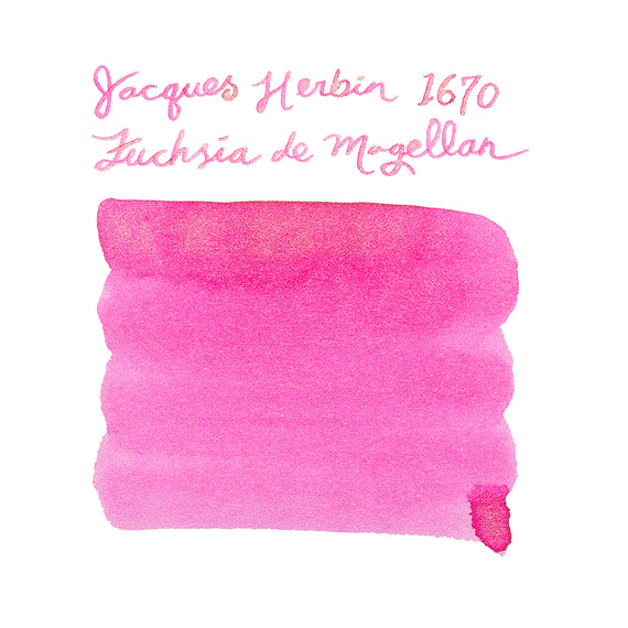 Jacques Herbin 1670 Fuchsia de Magellan fountain pen ink