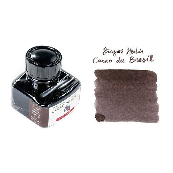 Jacques Herbin Cacao du Bresil ink swab