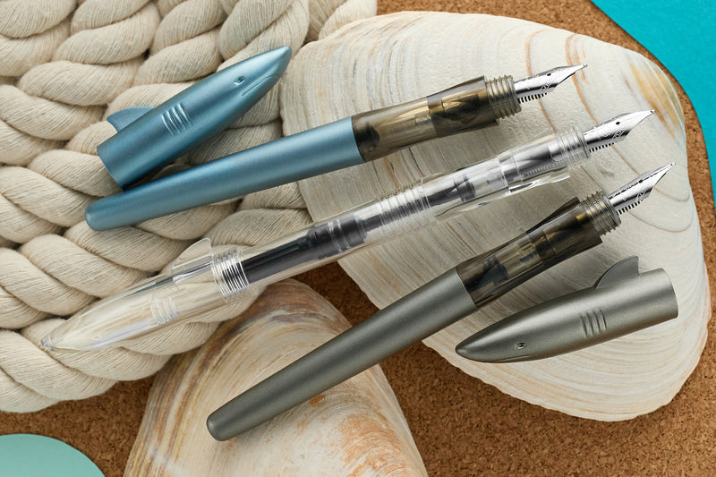 Jinhao 993 Shark Fountain Pen - Matte Blue (#5 Nib)