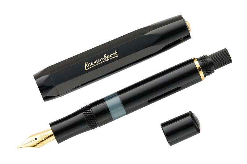 Kaweco Piston Sport Fountain Pen - Black