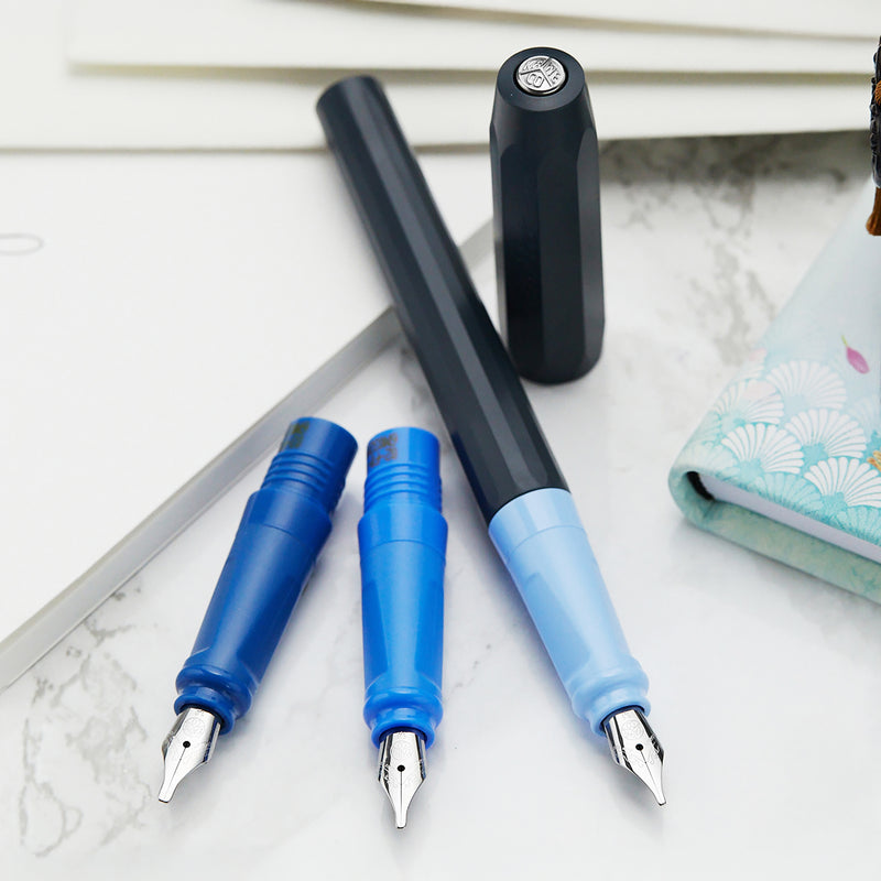 Kaweco Perkeo Calligraphy Fountain Pen Set - Blue