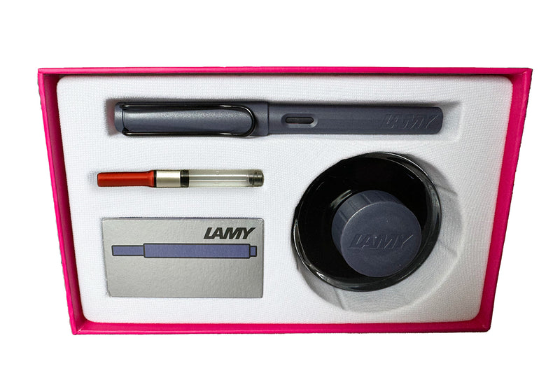 LAMY safari & Bottled Ink Gift Set - pink cliff