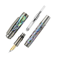 Laban Abalone Fountain Pen - Gunmetal