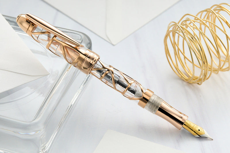 Laban Skeleton Fountain Pen - Rose Gold