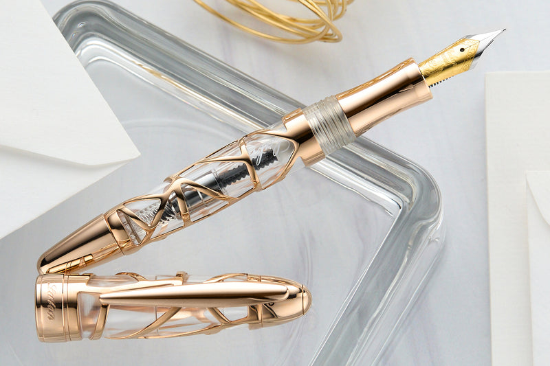 Laban Skeleton Fountain Pen - Rose Gold