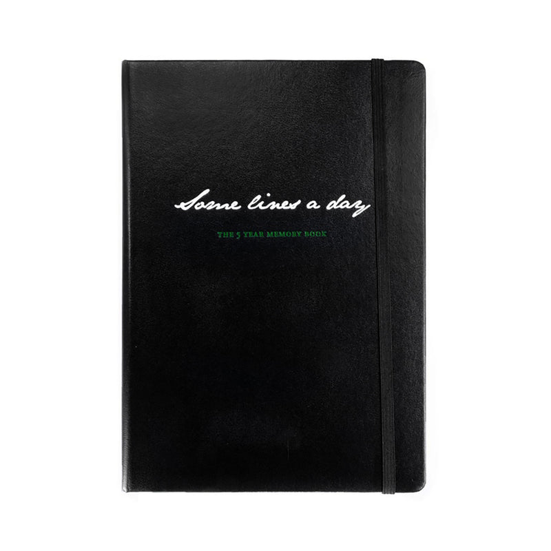 Leuchtturm1917 Some Lines a Day 5 Year Memory Notebook - Black