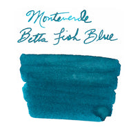 Monteverde Betta Fish Blue - Ink Sample