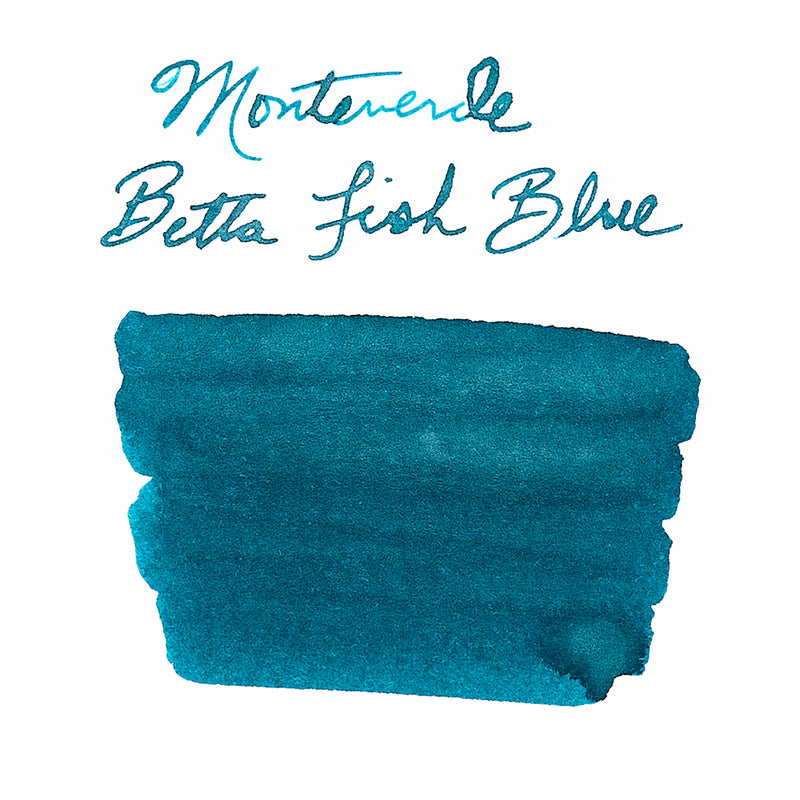Monteverde Betta Fish Blue - Ink Sample