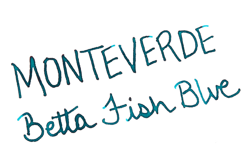 Monteverde Betta Fish Blue - Ink Sample
