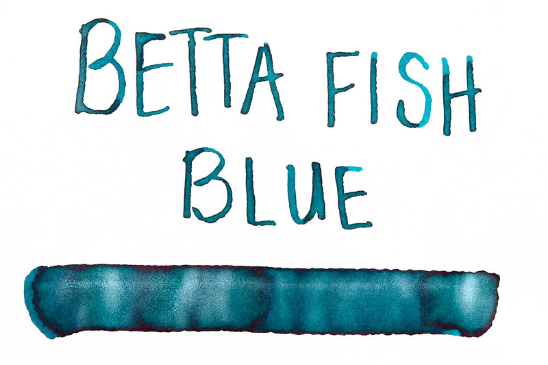 Monteverde Betta Fish Blue - Ink Sample
