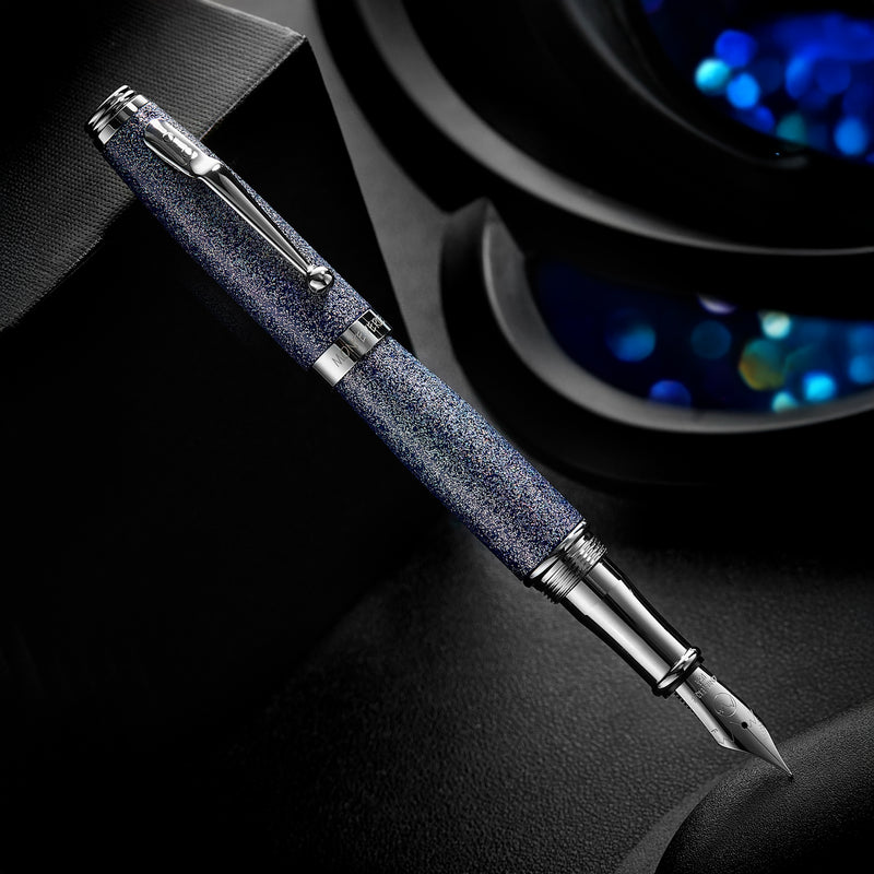 Monteverde Invincia Fountain Pen - Blue Sparkle City (Special Edition)