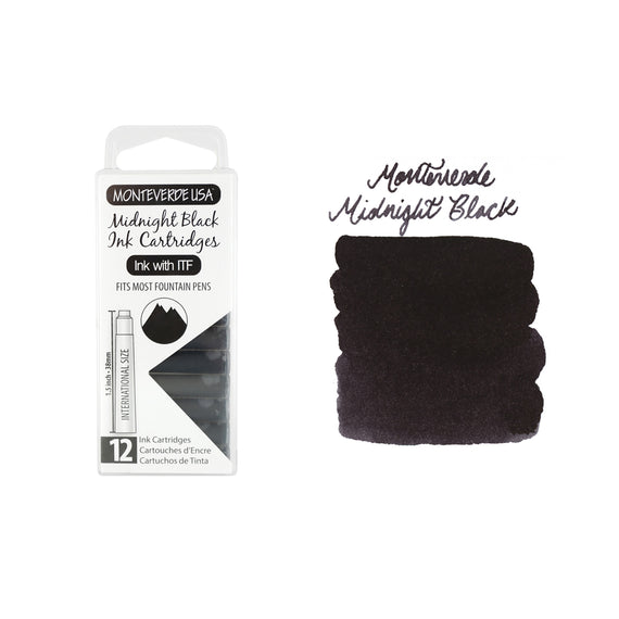 Monteverde Midnight Black - Ink Cartridges