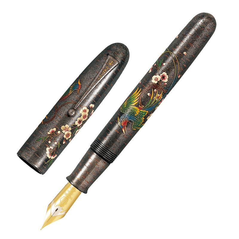 Namiki Emperor Maki-e Fountain Pen - Rakucho Birds and Weeping Cherry Blossom