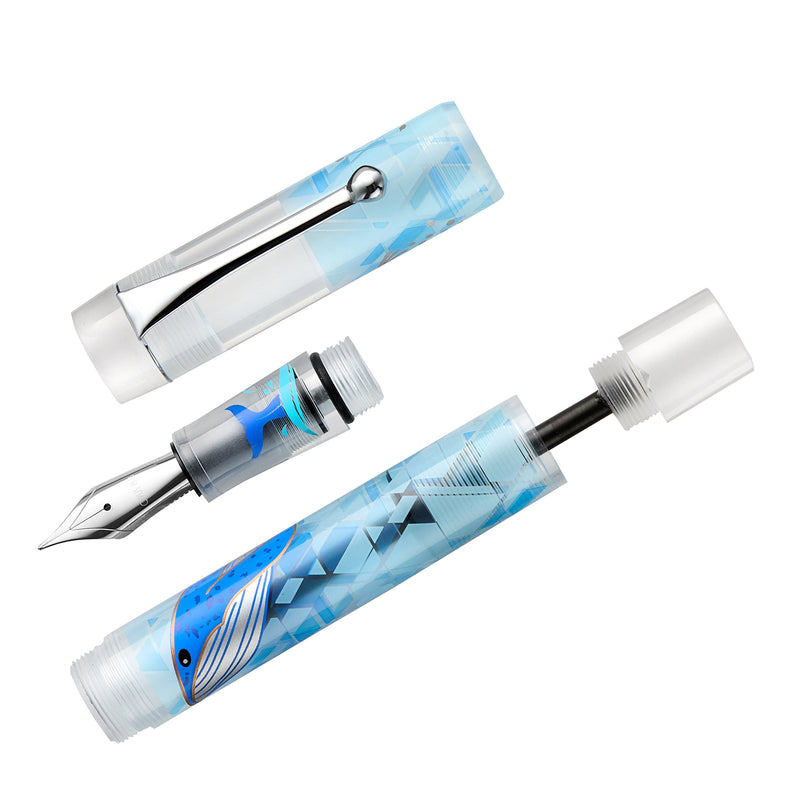Opus 88 Demonstrator Fountain Pen - Blue Whale