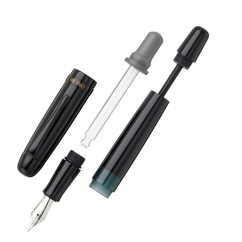 Opus 88 Jazz Fountain Pen - Solid Black