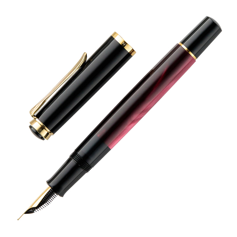 Pelikan M200 Fountain Pen - Red Marbled (Special Edition)
