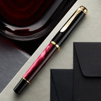 Pelikan M200 Fountain Pen - Red Marbled (Special Edition)