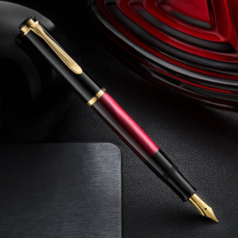 Pelikan M200 Fountain Pen - Red Marbled (Special Edition)