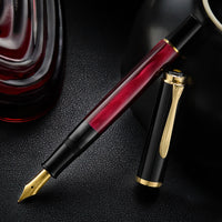 Pelikan M200 Fountain Pen - Red Marbled (Special Edition)