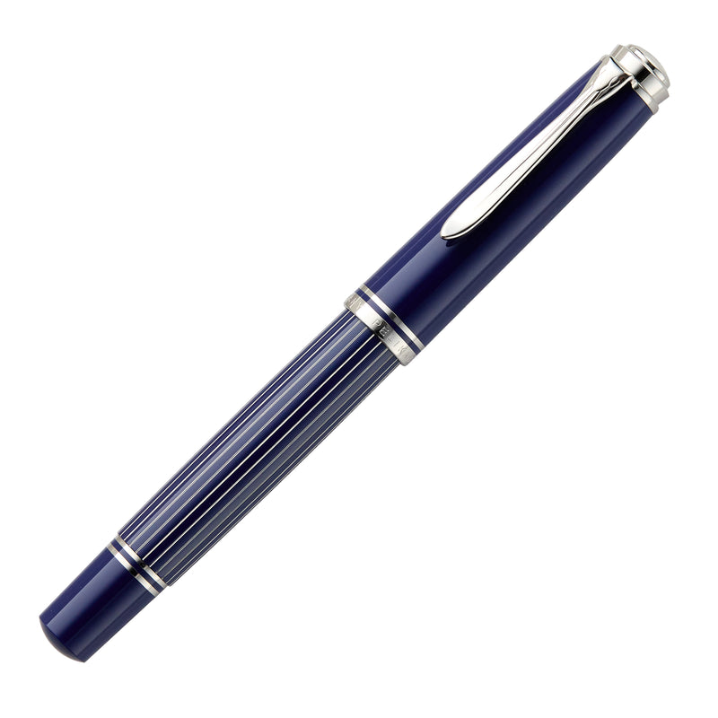 Pelikan M815 Fountain Pen - Metal Striped Blue (Special Edition)