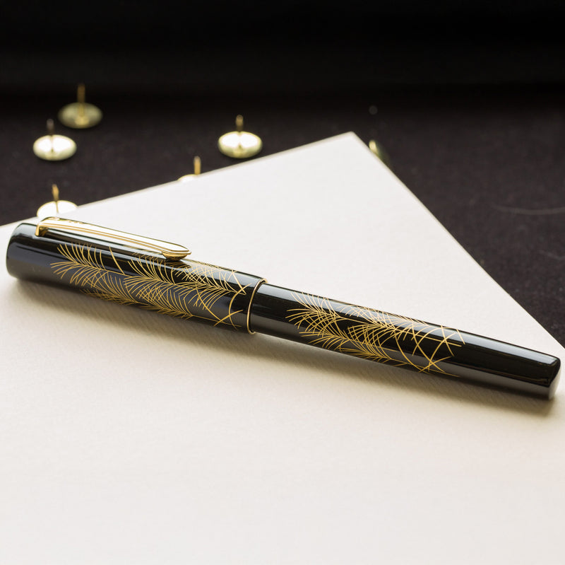 Namiki Chinkin Fountain Pen - Silver Grass