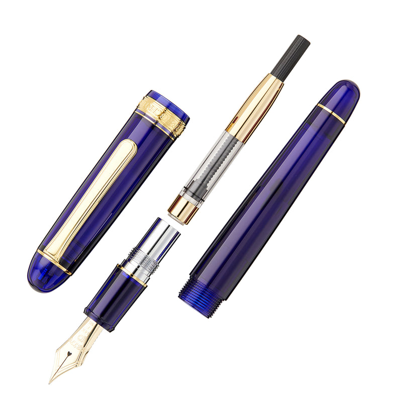Platinum #3776 Century Fountain Pen - Chartres Blue/Gold