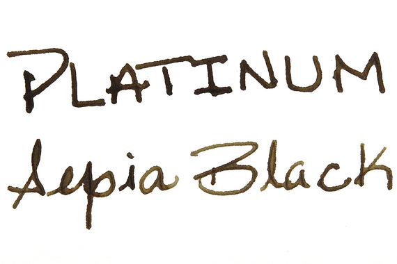 Platinum Classic Sepia Black - ink swab  on white background