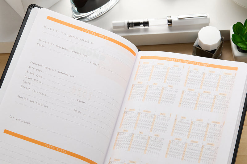 Rhodia 2026 Weekly Planner - Rosewood