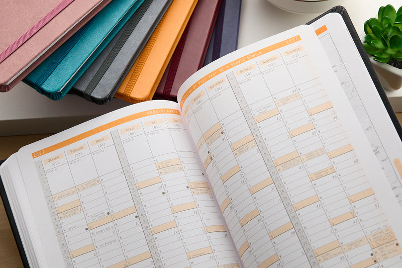 Rhodia 2026 Weekly Planner - Rosewood