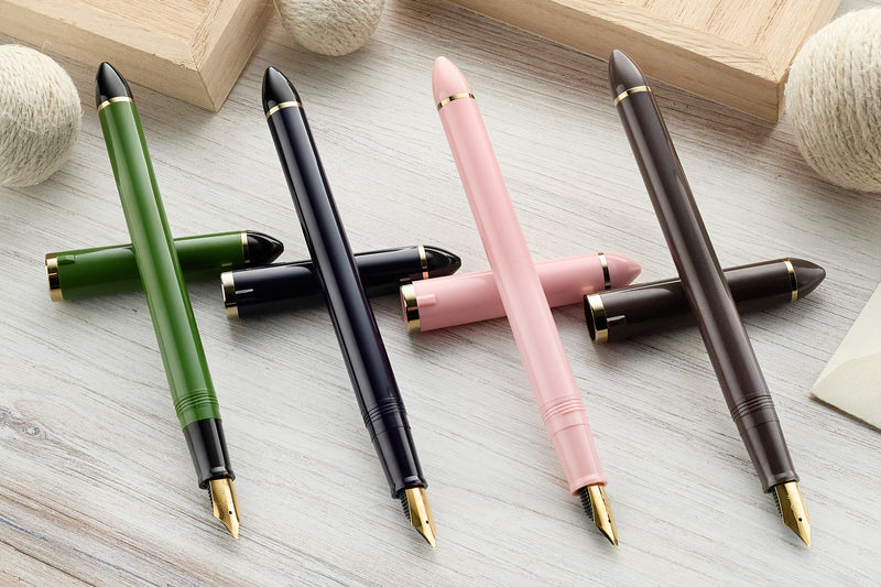 Sailor Compass Fude De Mannen Fountain Pen - Dark Green, 55°
