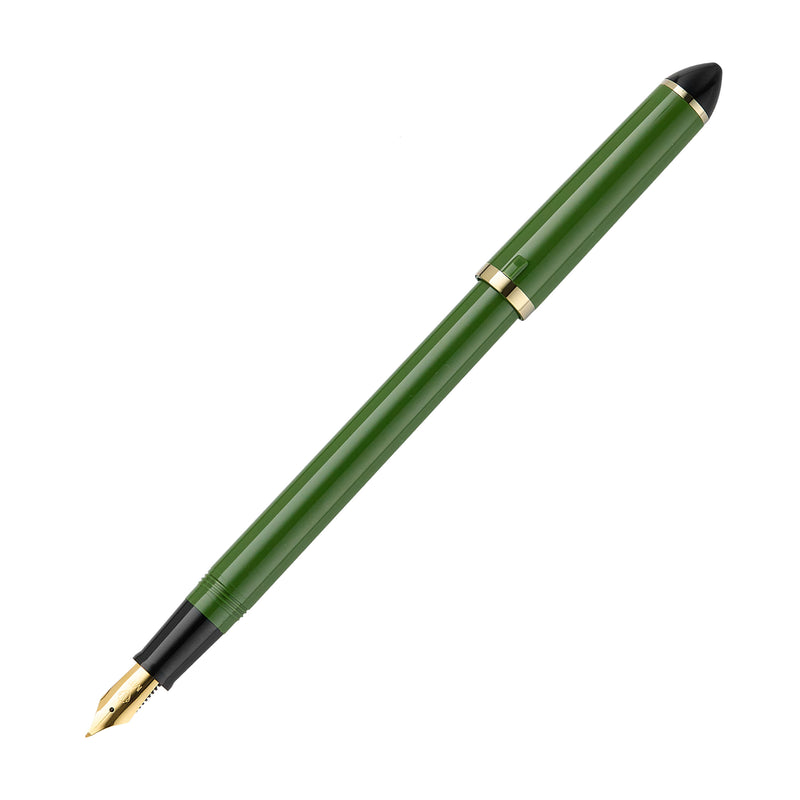 Sailor Compass Fude De Mannen Fountain Pen - Dark Green, 55°
