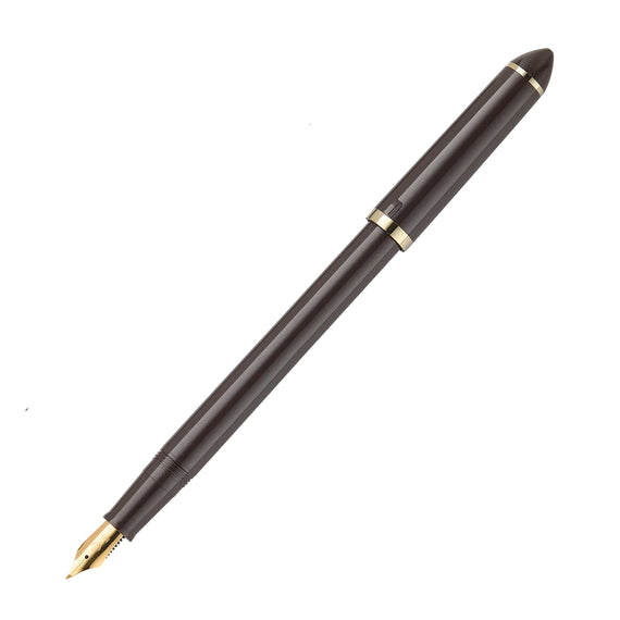 Sailor Compass Fude De Mannen Fountain Pen - Pearl Brown, 40°