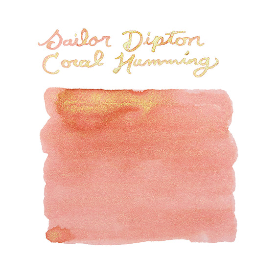 Sailor Dipton Coral Humming fountain pen ink