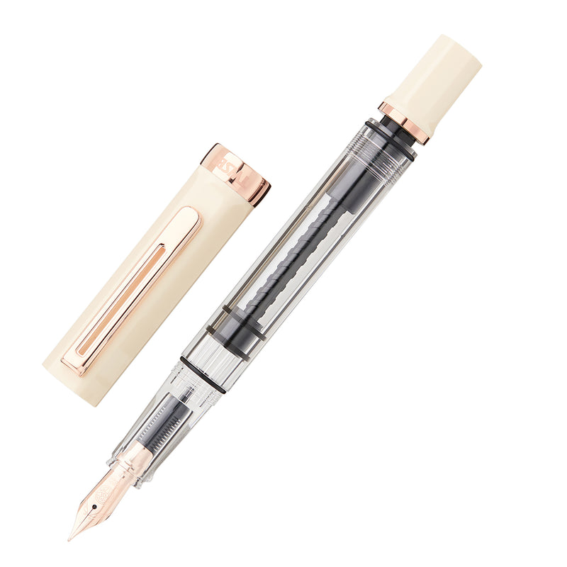 TWSBI ECO Fountain Pen - Creme w/ RoseGold