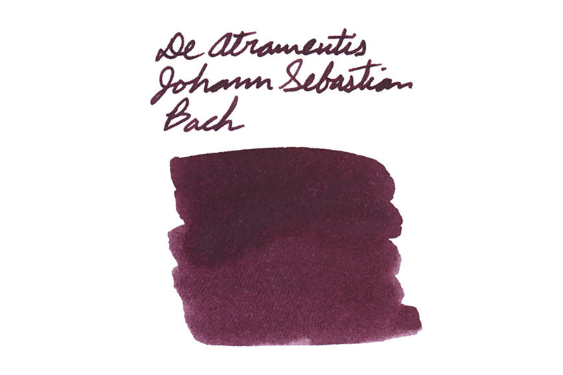 De Atramentis Johann Sebastian Bach - Ink Sample